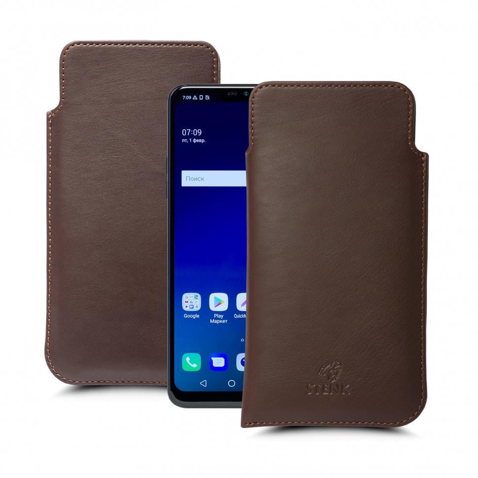 Футляр Stenk Elegance для LG G7 Fit Коричневый (63370)