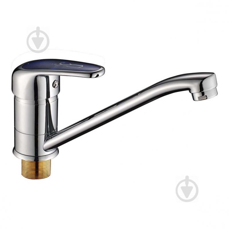 Смеситель для кухни HAIBA MAGIC 555 с синей ручкой (HB0668) Смеситель для кухни HAIBA MAGIC 555 с синей ручкой (HB0668)