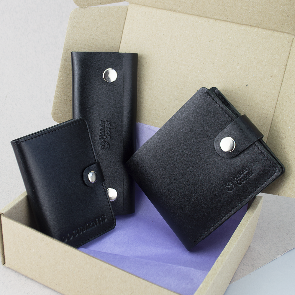 Подарочный мужской набор №61 3 предмета Черный Подарочный мужской набор №61 3 предмета Черный