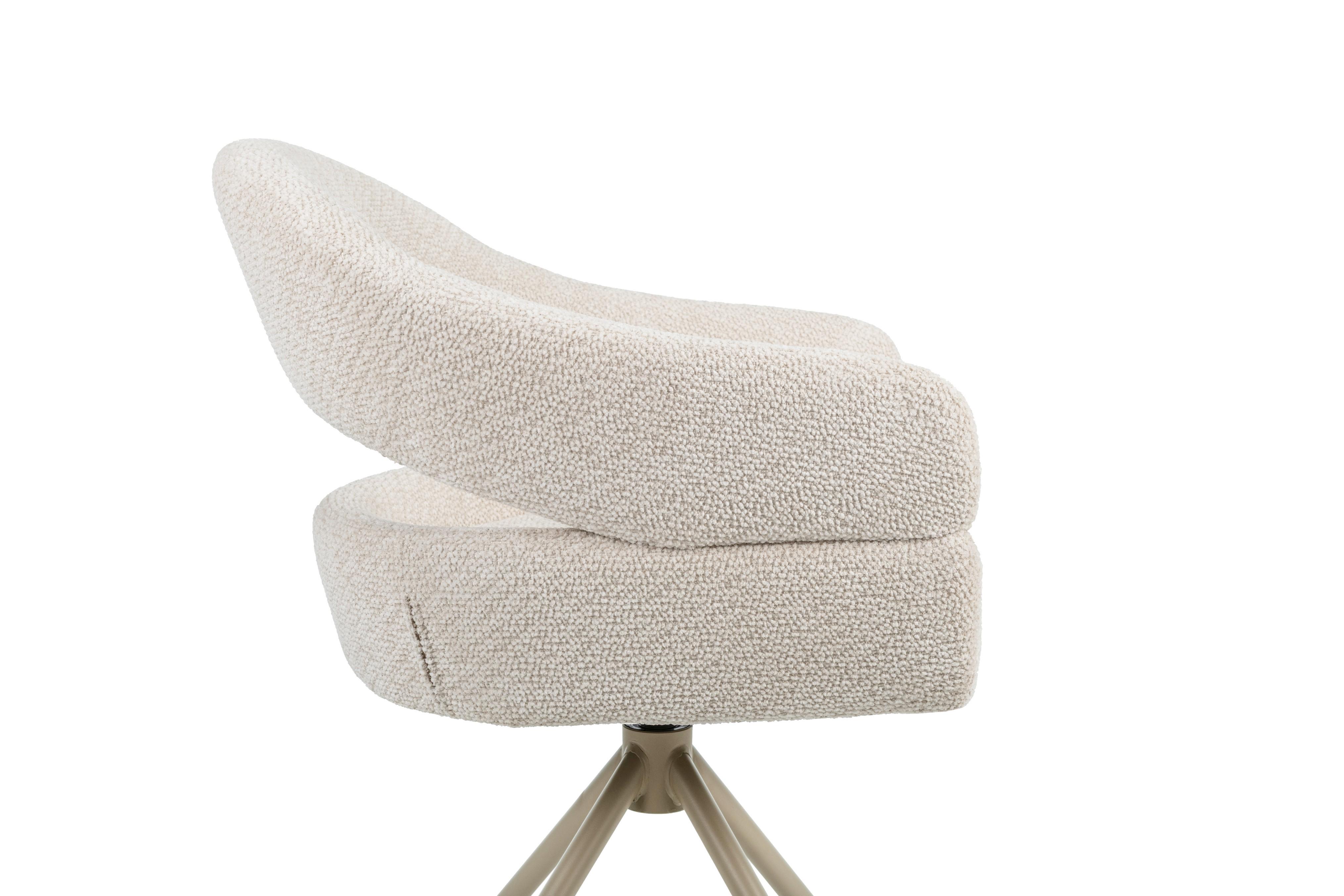 Стул поворотный Vetro Молочное облако/Капучино (R-180) - фото 7