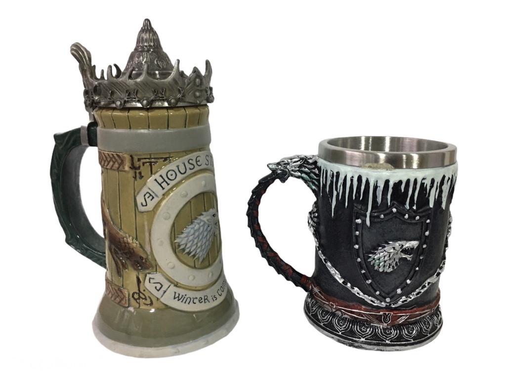 Подарочный набор кружка House Stark Игра Престолов и Winter Is Coming Stark 650/550 мл - фото 1 Подарочный набор кружка House Stark Игра Престолов и Winter Is Coming Stark 650/550 мл - фото 1