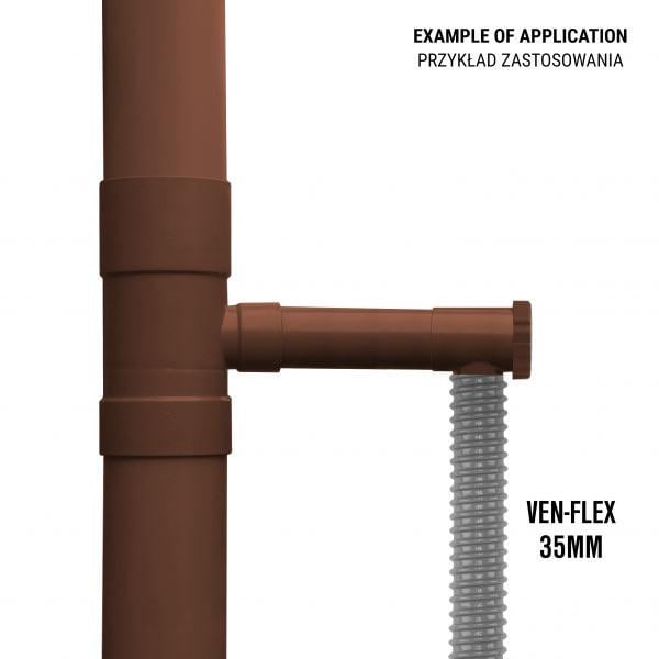 Дощоприймач із клапаном IBCLZ1-090-BR Ø90 мм Коричневий (18048402) - фото 3 Дощоприймач із клапаном IBCLZ1-090-BR Ø90 мм Коричневий (18048402) - фото 3