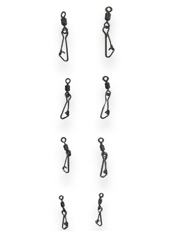 Набор карабинов с вертлюгом Lzyj Fishing 5 размеров 50 шт. (1855804979) - фото 3 Набор карабинов с вертлюгом Lzyj Fishing 5 размеров 50 шт. (1855804979) - фото 3