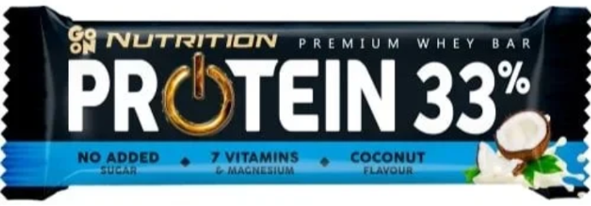 Протеиновый батончик GoOn Nutrition Protein 33% Premium Whey Bar Кокос 50 г