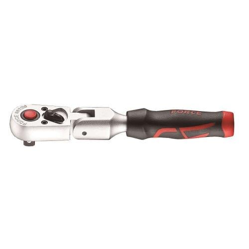 Трещотка Force 802218 шарнирная с резиновой ручкой 20 зуб. 1/4".127 мм