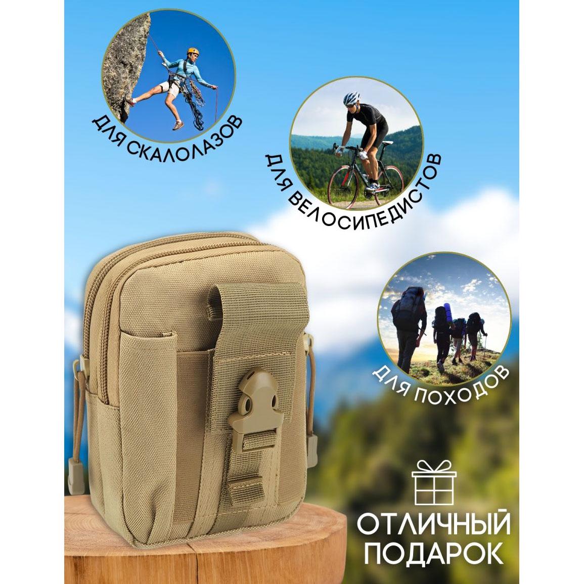 Сумка для телефона MOLLE Койот - фото 6 Сумка для телефона MOLLE Койот - фото 6