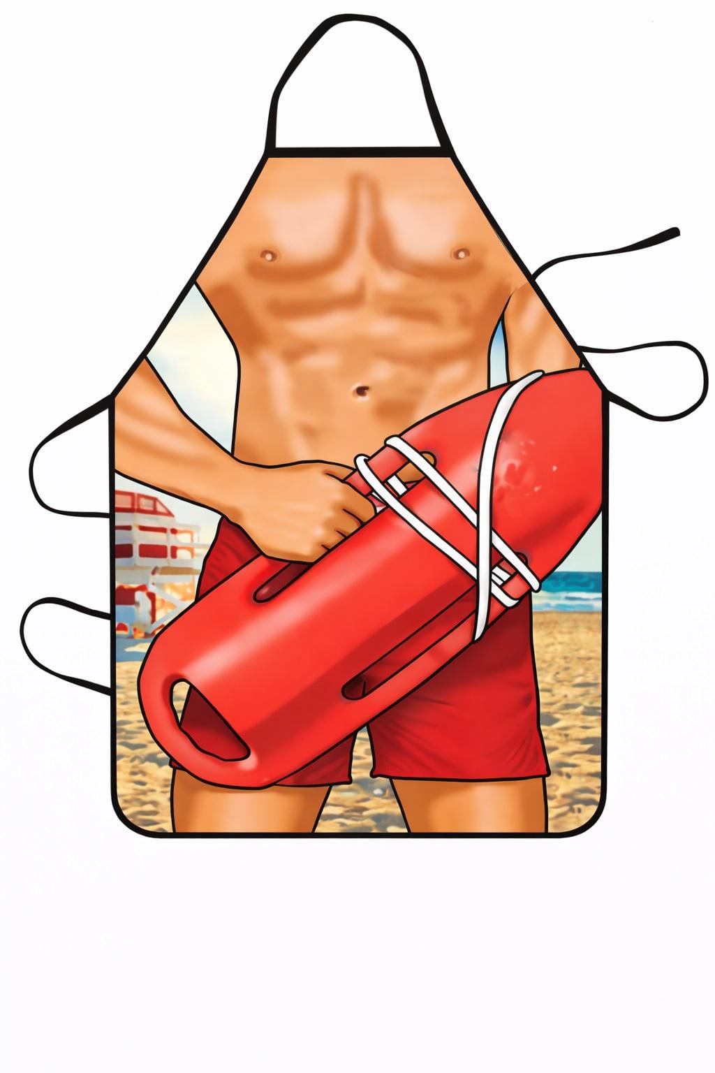 Фартук с приколом мужской Спасатель 75х55 см Разноцветный (50131)