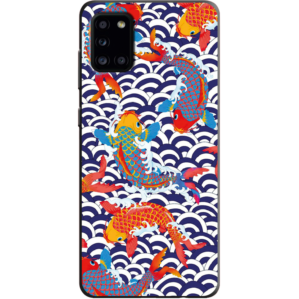 Чохол Boxface Samsung A315 Galaxy A31 Koi Fish Чорний силікон (39470-up2477-39889)
