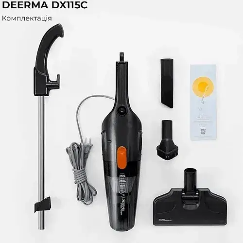 Пылесос вертикальный Deerma Corded Hand Stick Vacuum Cleaner DX115C Black - фото 6