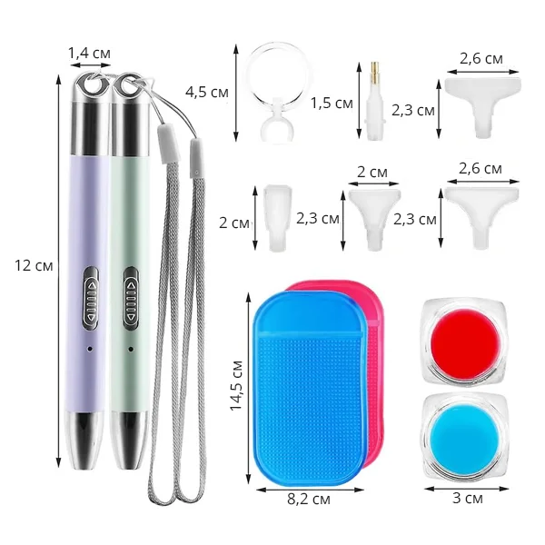 Набор инстркментов для бриллиантовой мозаики C01316 (C01316) - фото 11 Набор инстркментов для бриллиантовой мозаики C01316 (C01316) - фото 11