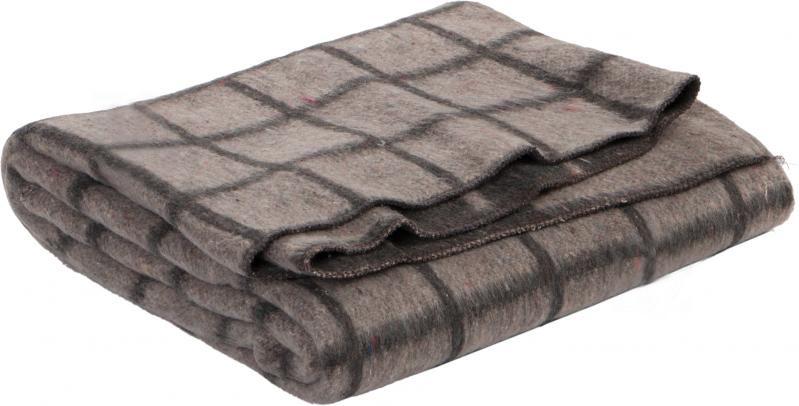 Одеяло шерстяное жаккардовое Vladi Солдатское полуторное 140х205 Бежевый (2000018901)