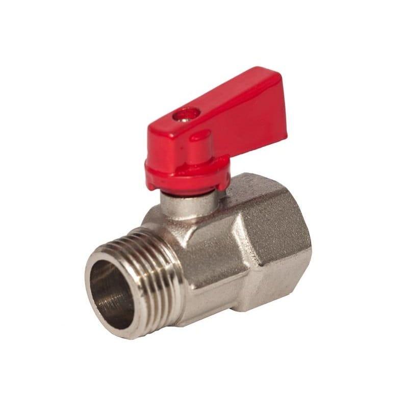 Кран шаровой мини ASСO 1/2" ВЗ прямой латунь (AS-Mini-001)