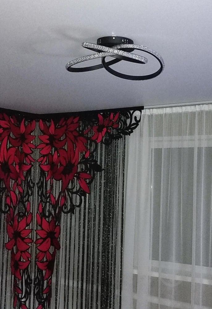 Люстра ESLLSE VITA 3R-APP-500x130-BLACK/WHITE/CLEAR 80W с пультом (10124) - фото 7