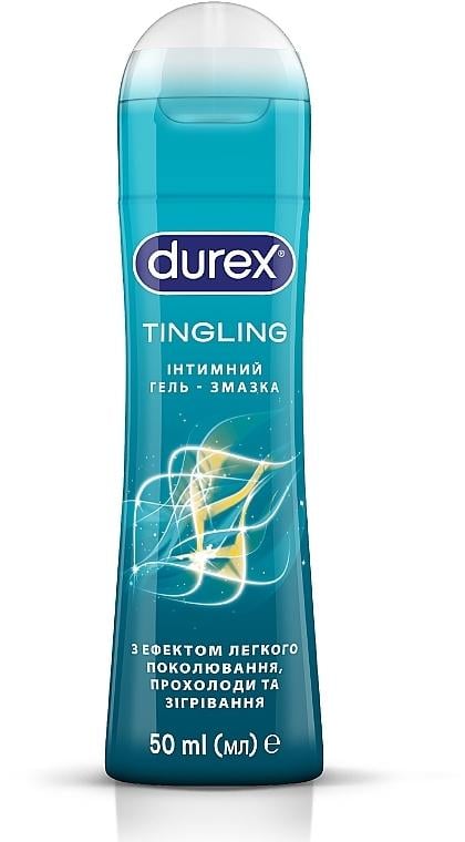 Гель-змазка інтимний DUREX Tingling з ефектом поколювання прохолоди та зігрівання 50 мл