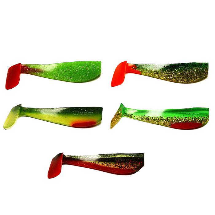 Набор виброхвостов Fox Gloom Assorti №4 силиконовых съедобные 10 см 5 шт. (10491)