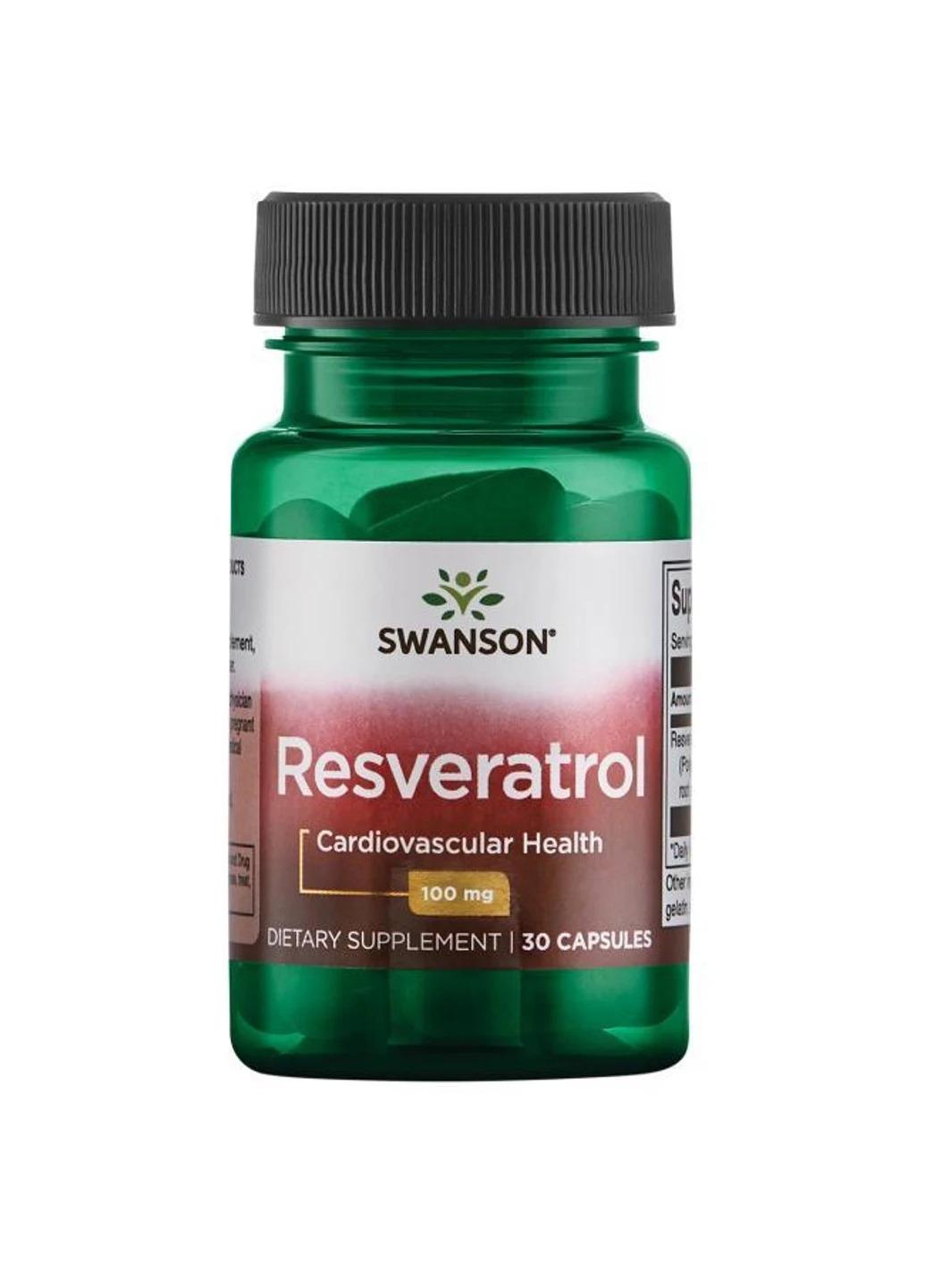 Ресвератрол Swanson Resveratrol 100 mg 30 caps
