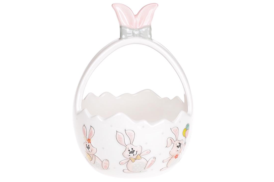 Конфетница керамическая BonaDi Веселый кролик 17,5см (DM154-E) Конфетница керамическая BonaDi Веселый кролик 17,5см (DM154-E)