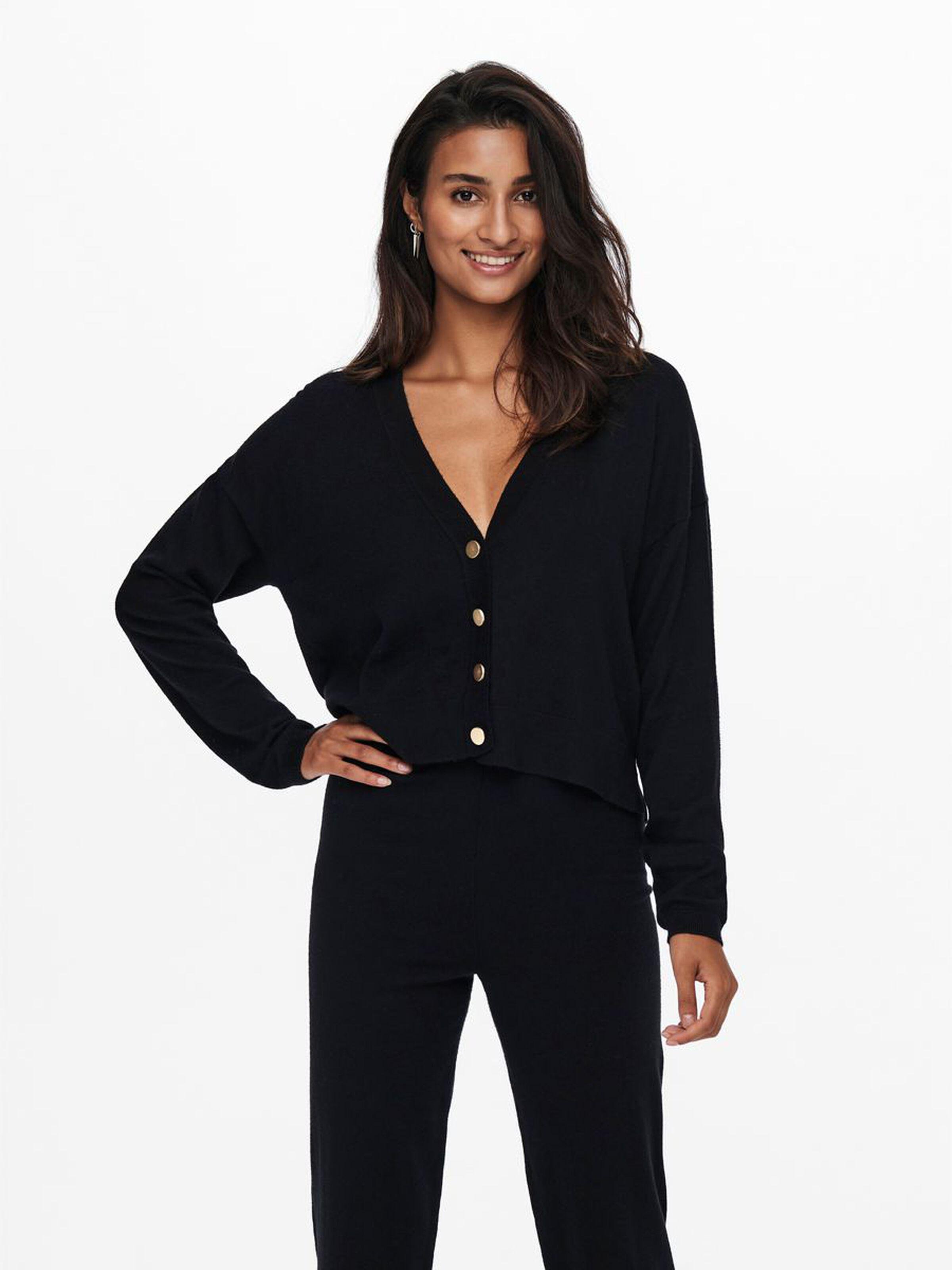 Кардиган женский Only 15236053 XL Черный