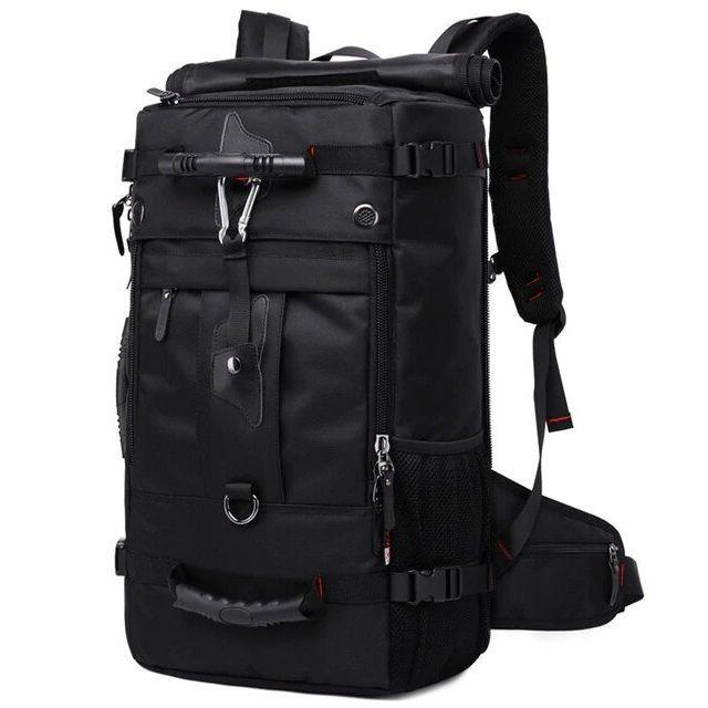 Рюкзак туристичний для подорожей з навісним кодовим замком 32х17х54 см Чорний (41596-Т)