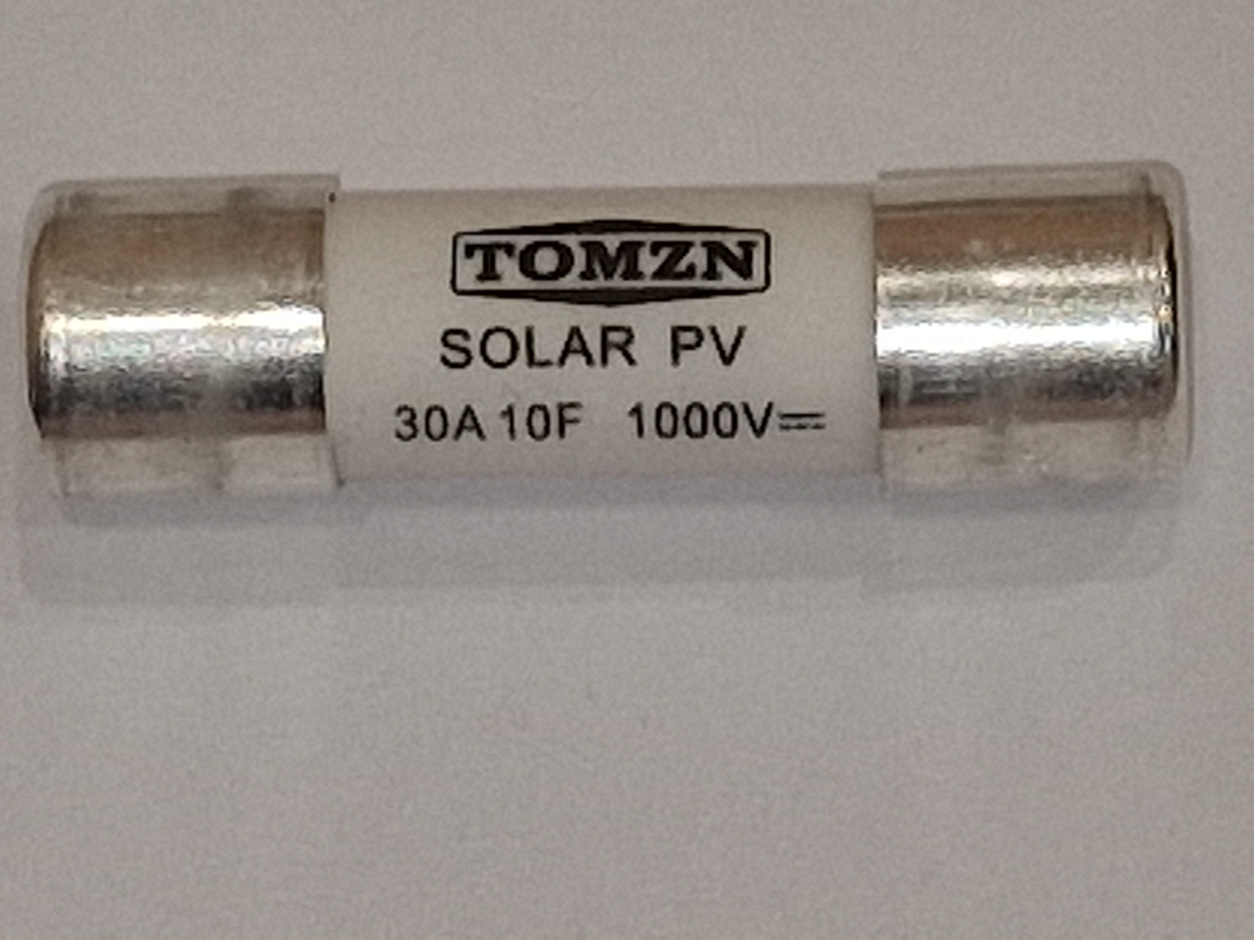 Предохранитель TOMZN 30A 1000V 10x38мм PV класс gPV плавкий цилиндрический для солнечных панелей Solar FUSE 1038 PV систем (22120343) - фото 8