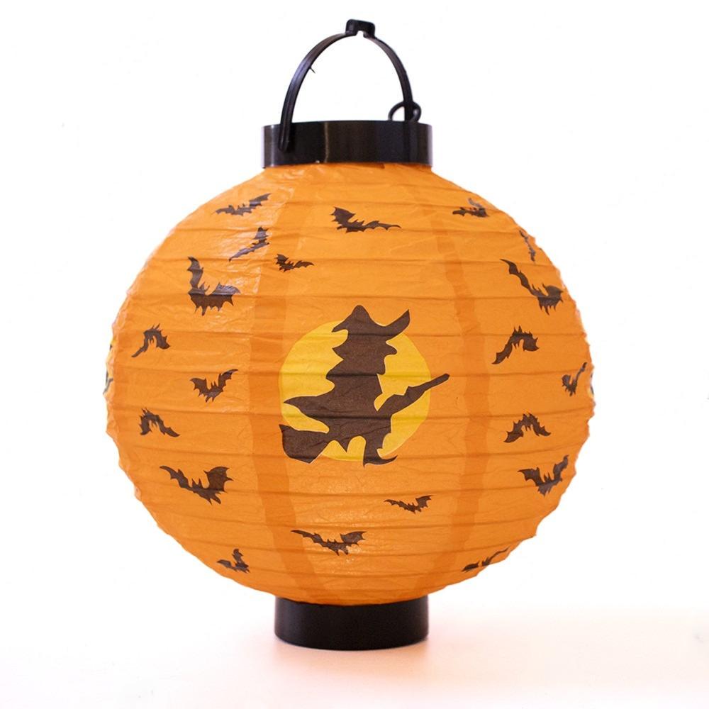 Светильник Джека ведьма 20 см Оранжевый