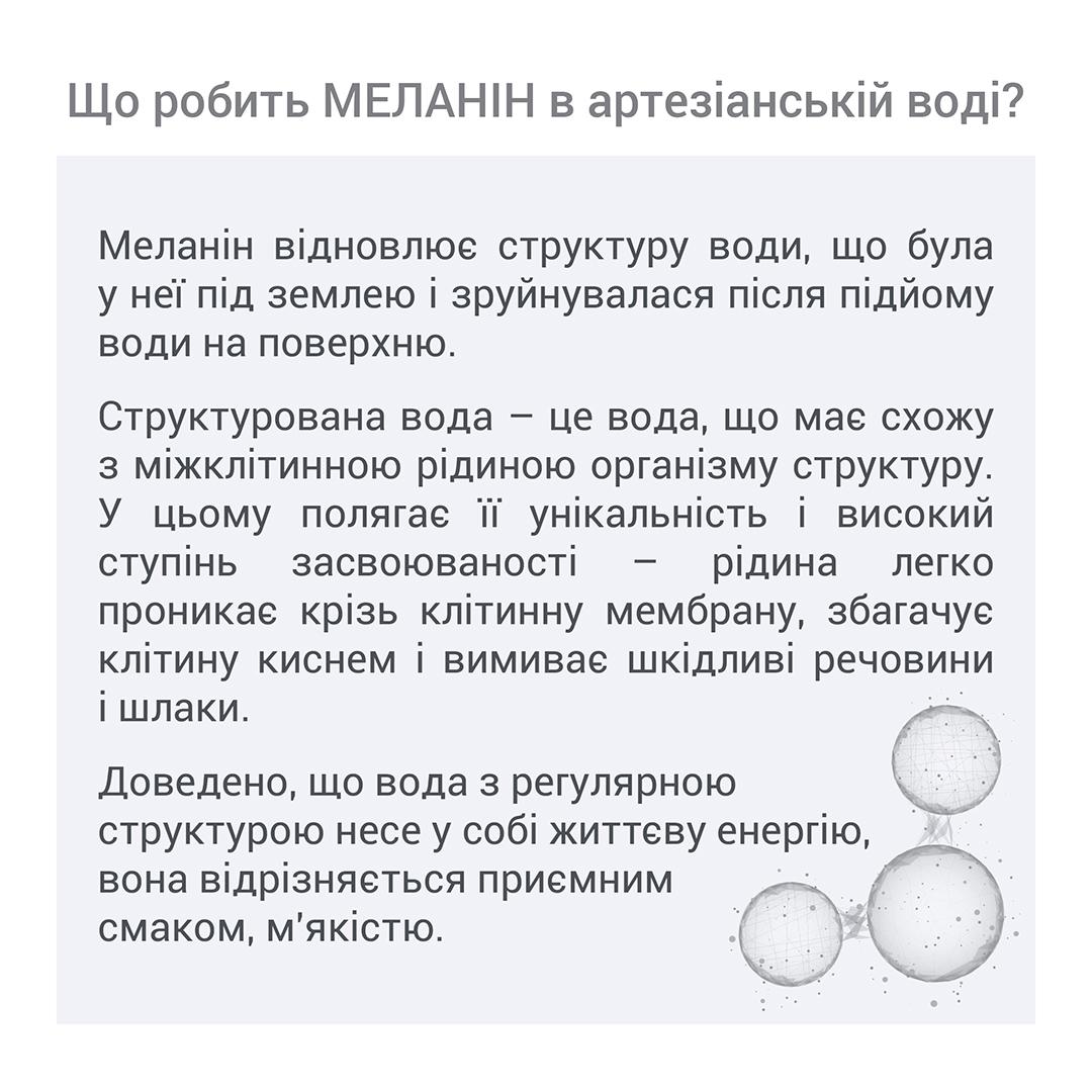 Вода питна AQUA MELAN негазована з меланіном 0,5 л (w05glass) - фото 3