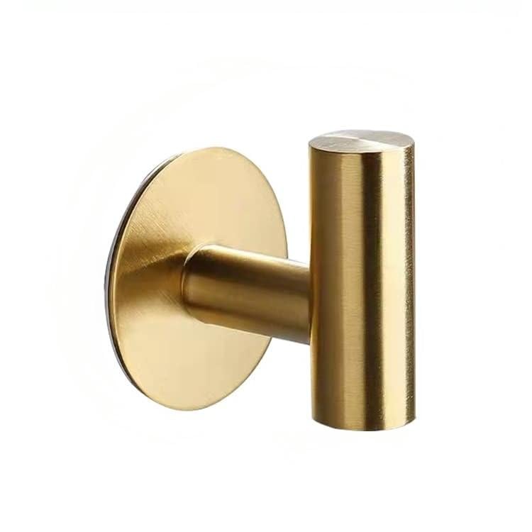 Гачок самоклеючий для ванної кімнати з нержавіючої стал Золотистий (2464734069)