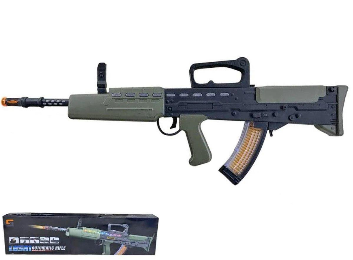 Автомат игрушечный AK 85 A 60/2 подсветка/звуки (127656) - фото 4