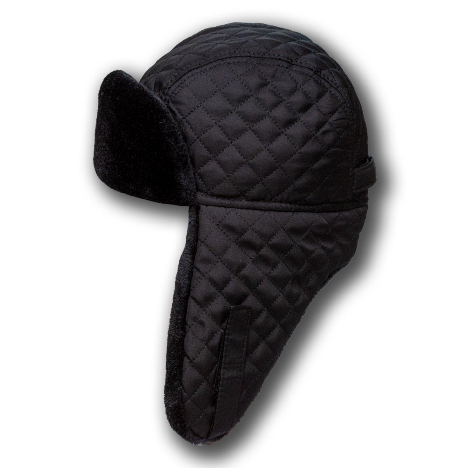 Ушанка стеганая Lider из плащевки на меху 55-60 см Черный (26856619) Ушанка стеганая Lider из плащевки на меху 55-60 см Черный (26856619)