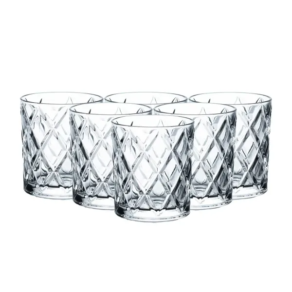 Набір склянок із товстого скла під кришталь 6 шт. по 300 мл Прозорий