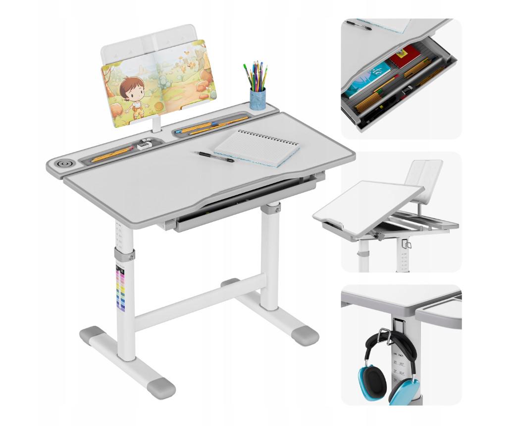 Стіл ергономічний дитячий Mark Adler Study 3.0 Grey - фото 11 Стіл ергономічний дитячий Mark Adler Study 3.0 Grey - фото 11