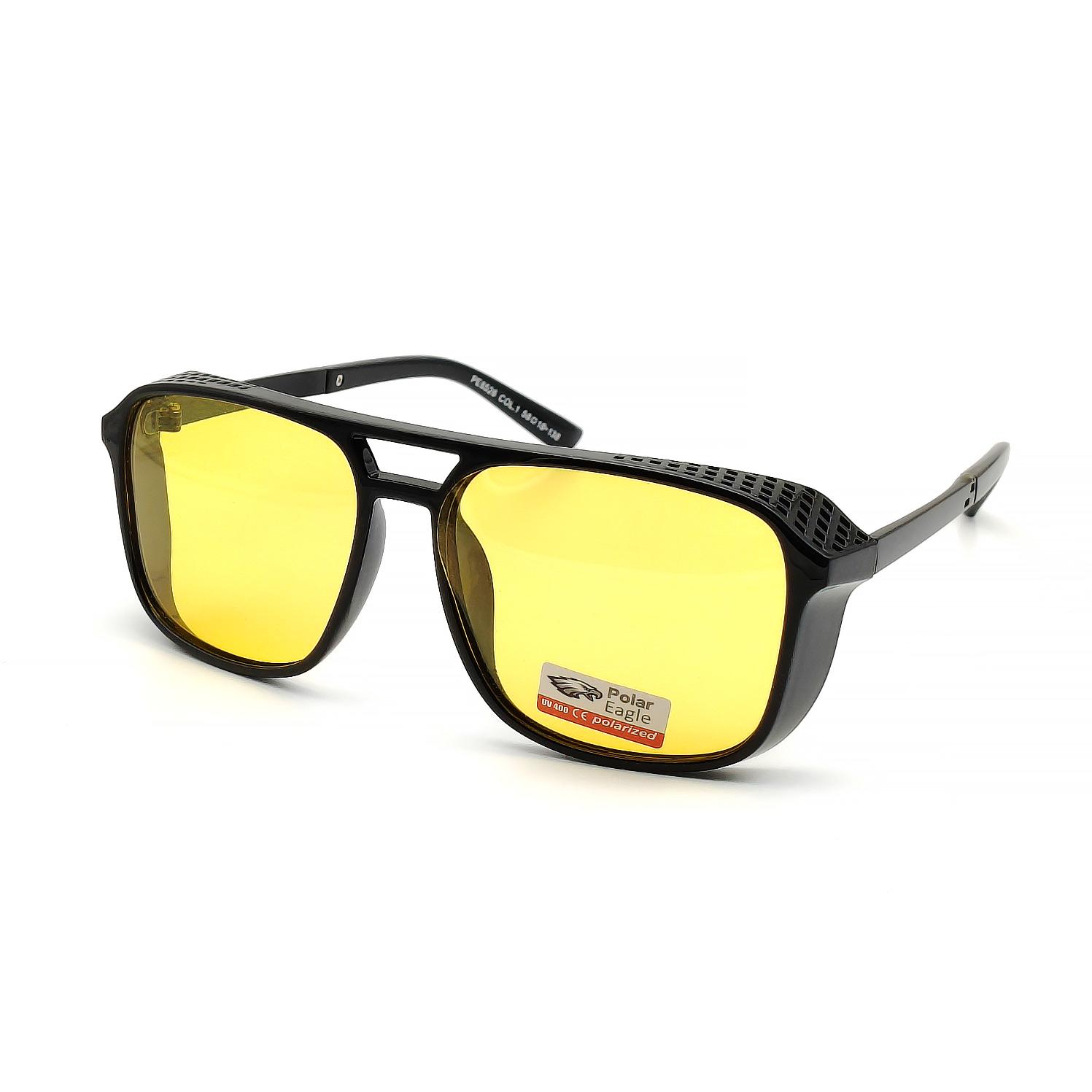 Очки водителя Polar Eagle 8526 Polarized со шторками глянцевые Желтый (28613472) - фото 2 Очки водителя Polar Eagle 8526 Polarized со шторками глянцевые Желтый (28613472) - фото 2