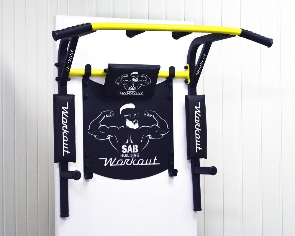Турник-брусья SAB Workout WО настенный разборной c рамкой и адаптивной спинкой для пресса (0039) - фото 2 Турник-брусья SAB Workout WО настенный разборной c рамкой и адаптивной спинкой для пресса (0039) - фото 2