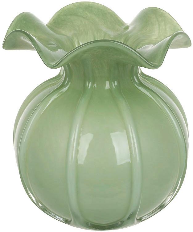 Ваза стеклянная Toulouse 17х19,5 см Зеленый