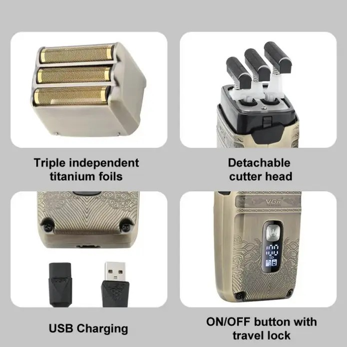 Электробритва VGR V-335 тройное лезвие (9872) - фото 6 Электробритва VGR V-335 тройное лезвие (9872) - фото 6