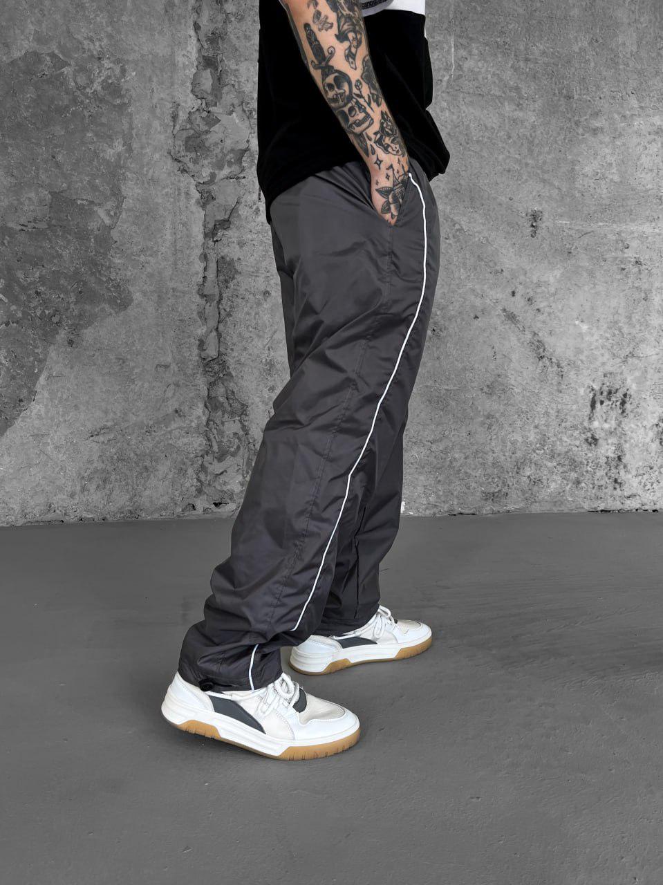 Спортивні штани чоловічі Slide оверсайз XL Сірий (26456/2/4) - фото 4 Спортивні штани чоловічі Slide оверсайз XL Сірий (26456/2/4) - фото 4