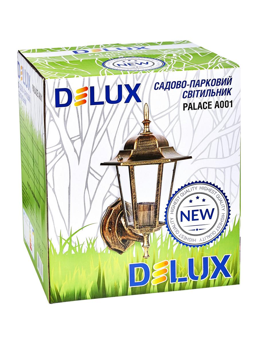 Светильник садово-парковый Delux Palace A001 60 Вт Е27 Черный/Золотой (12499396) - фото 3 Светильник садово-парковый Delux Palace A001 60 Вт Е27 Черный/Золотой (12499396) - фото 3