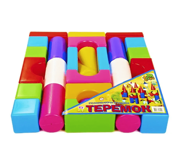 Конструктор-кубики MToys 08081 Теремок 19 деталей