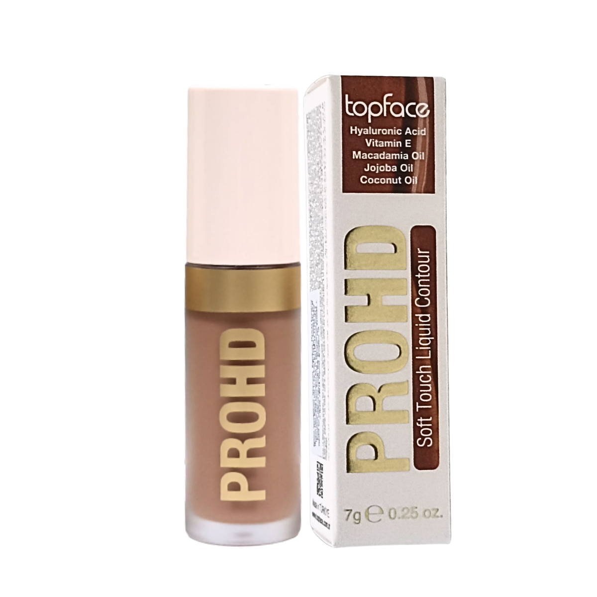 Контуринг для лица жидкий TopFace PROHD Soft Touch PT358 02 Golden Aura 7 г Бежевый