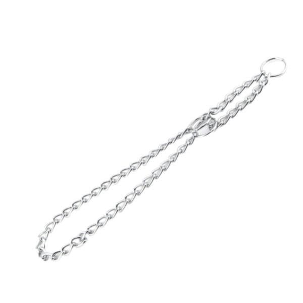 Нашийник для тварин-зашморг однорядний 1,5 мм х 30 см Хром (2296447606)