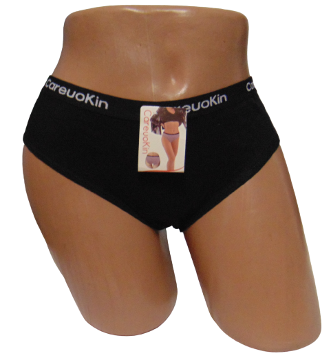 Жіночі труси в рубчик Careuokin 6885 2XL Чорний (1764261735)
