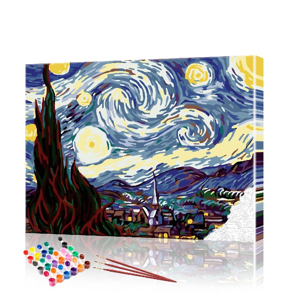Картина по номерам ArtSale Ночное небо Ван Гог PBN0571 40х50 см