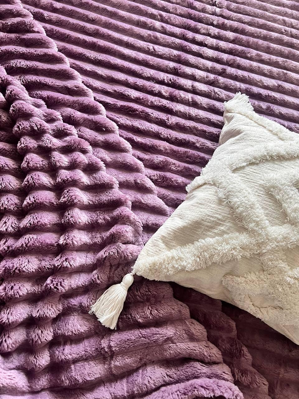 Плед смужка 200х230 см Бузковий (Д-Am-sharp-007-01) - фото 6 Плед смужка 200х230 см Бузковий (Д-Am-sharp-007-01) - фото 6