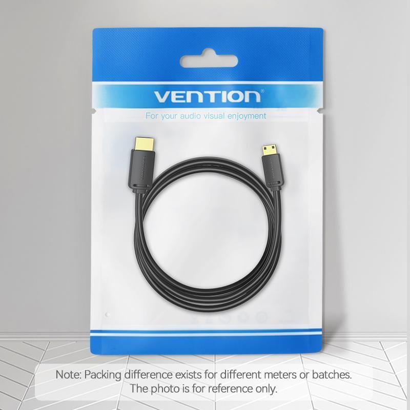 Кабель двунаправленный Vention mini HDMI-HDMI 2.0 4K 60Hz 18 Гбит/с HDR 3D Dolby 1080P 120Hz HDMI-C на HDMI-A 2 м Черный (AGHBH) - фото 16
