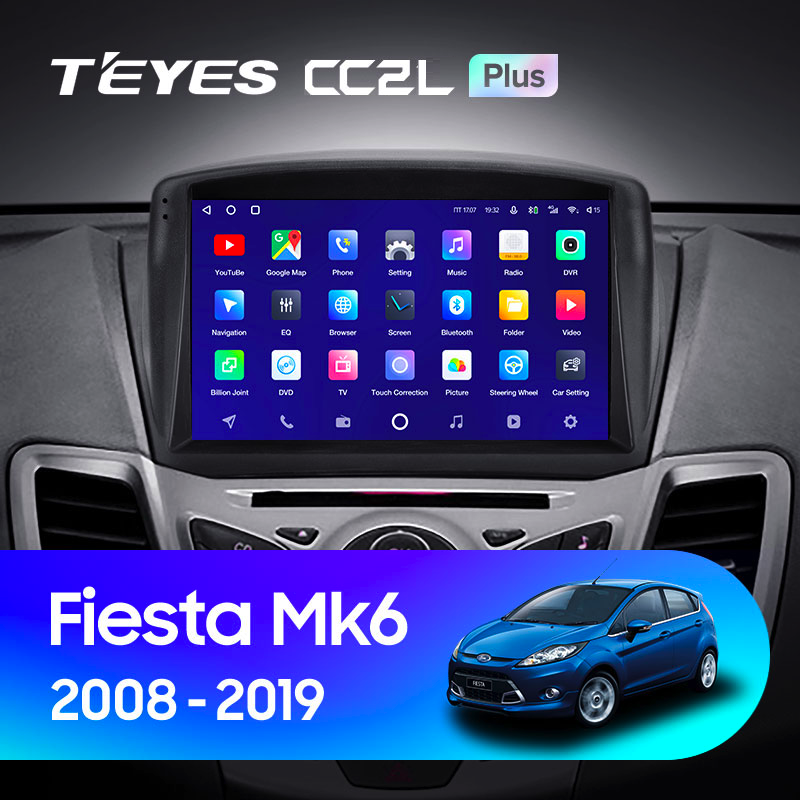 Автомагнітола штатна Teyes CC2L Plus для Ford Fiesta Mk 6 2008-2019 Android 2/32 Гб Wi-Fi варіант (1650668271) - фото 3