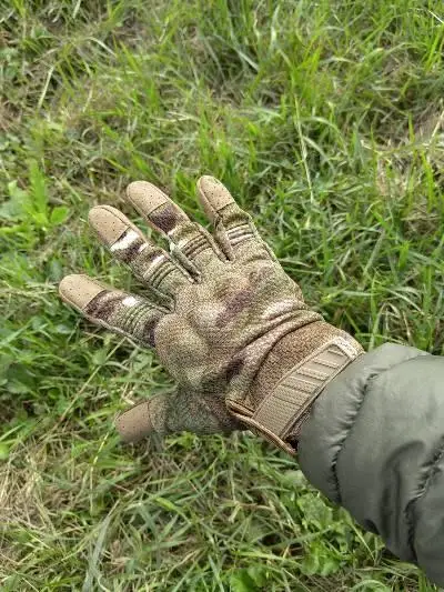 Рукавички військові L 22 см з накладкою для сенсорного керування екраном (1675285060) - фото 10