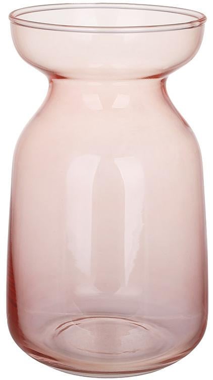 Ваза скляна Retro Grace 9х15 см Рожевий