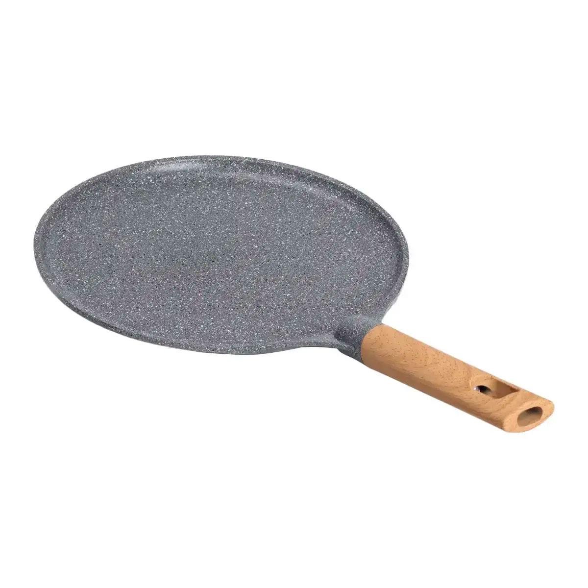 Млинна сковорідка MGC з мармуровим антипригарним покриттям алюмінієва ⌀26 см Сірий - фото 3 Млинна сковорідка MGC з мармуровим антипригарним покриттям алюмінієва ⌀26 см Сірий - фото 3