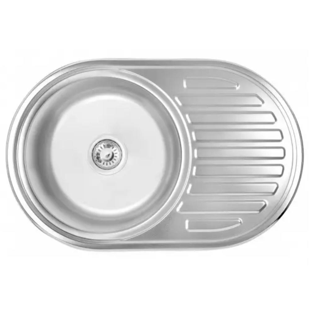 Мойка для кухни с сифоном Wezer 775006 Satin 770x500x160 мм (SQ-1034807)