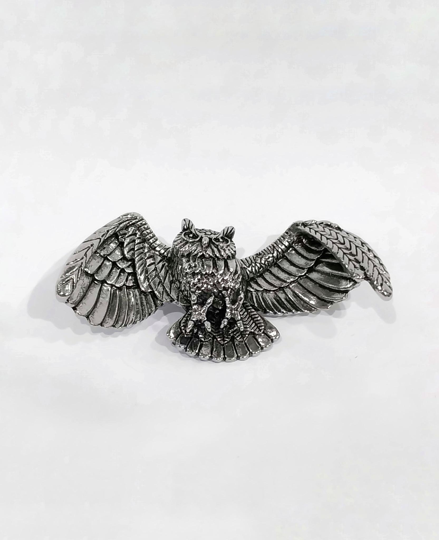 Брошь женская Величественная сова (30078574)